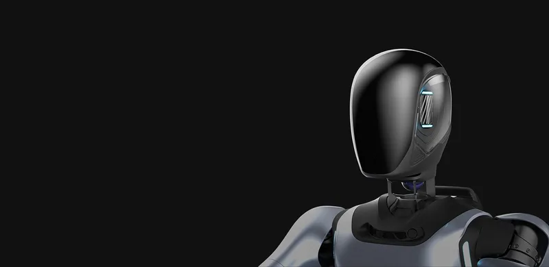 Робот-гуманоид AgiBot A2 — голова крупным планом