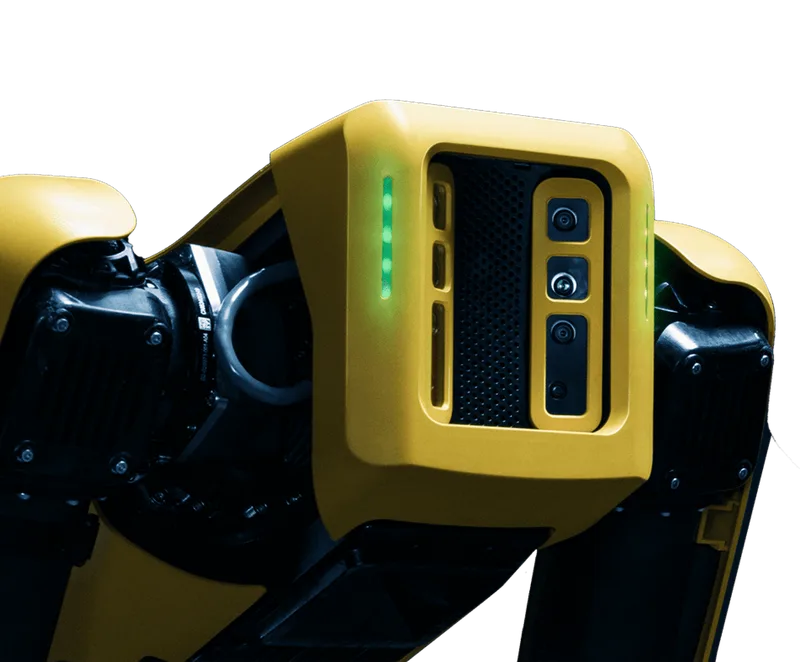Boston Dynamics Spot — передние стереокамеры крупным планом