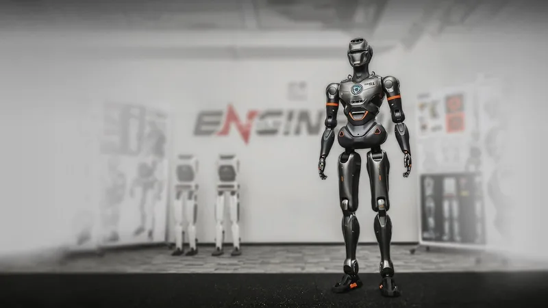 Робот-гуманоид EngineAI SE01 в шоуруме