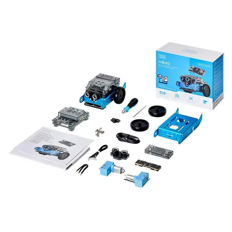Комплект Makeblock mBot2: робот, детали и коробка