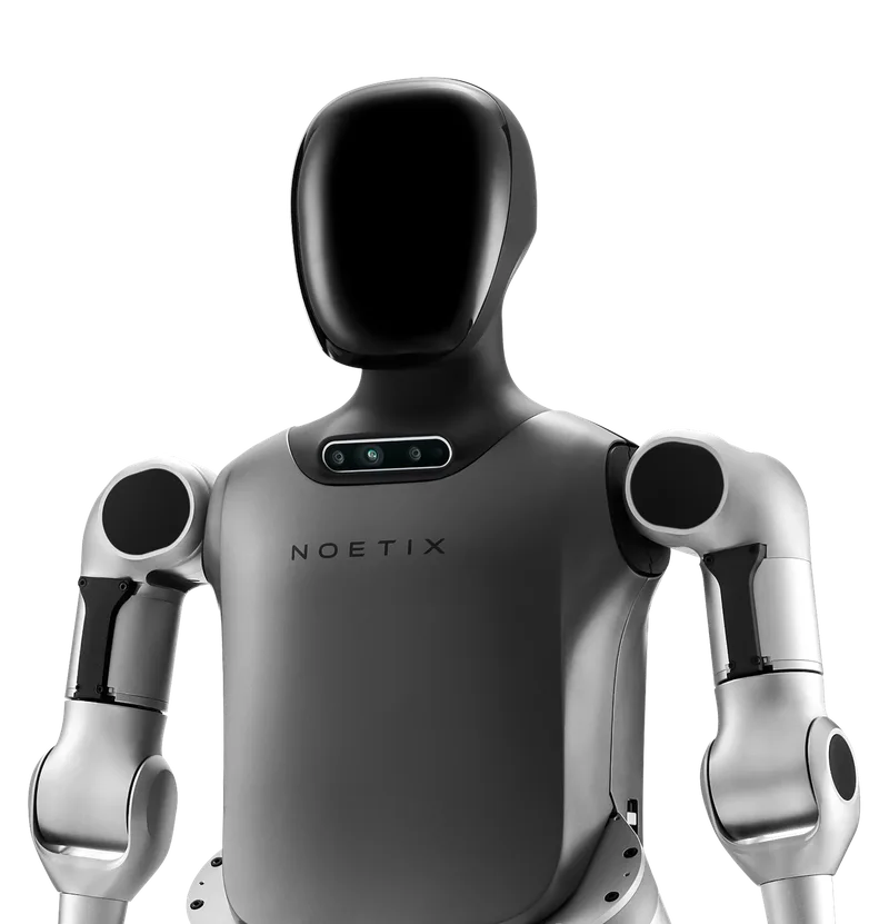 Робот-гуманоид Noetix N2 — голова и корпус, вид спереди
