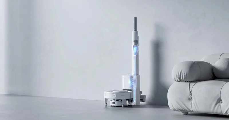 SwitchBot K20+ Pro везёт беспроводной пылесос по комнате